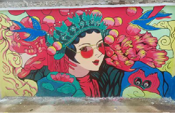 湘阴墙体彩绘-网红墙