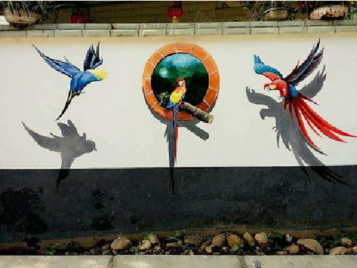 湘阴视觉错位-3D墙绘设计