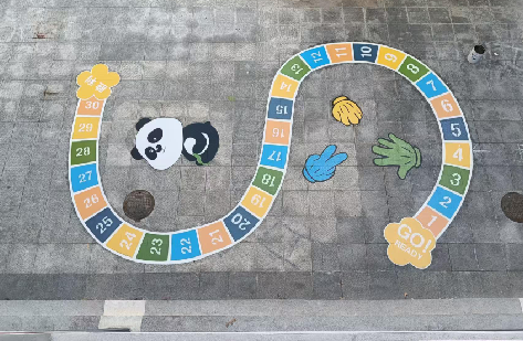 湘阴地面游戏彩绘