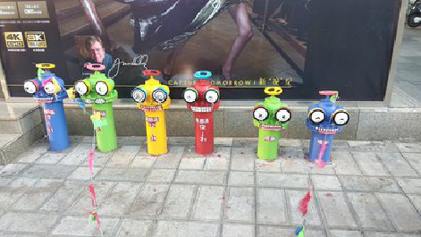 湘阴商业区彩绘