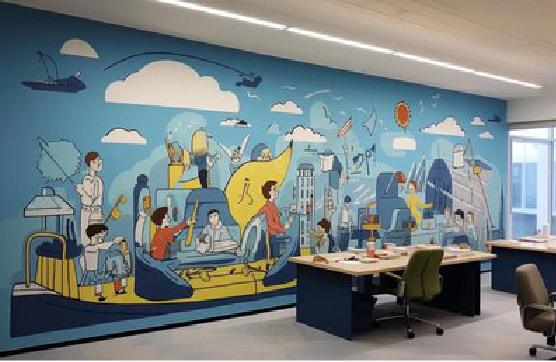 湘阴办公室墙绘的特点。